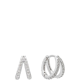 Mosaic Huggie Earrings