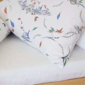 Fox & Friends Toddler Fitted Sheet White