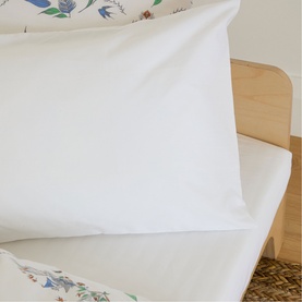 Fox & Friends Plain Toddler Pillowcase White