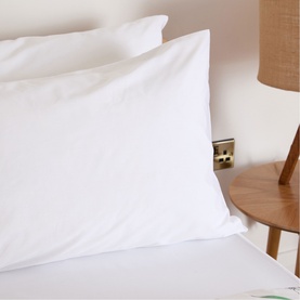 Plain Pillowcase Pair White