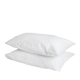 Plain Pillowcase Pair White