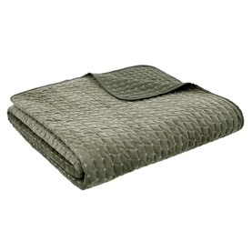 Attica Velvet Bedspread Green