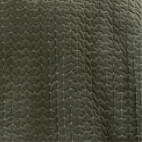 Attica Velvet Bedspread Green