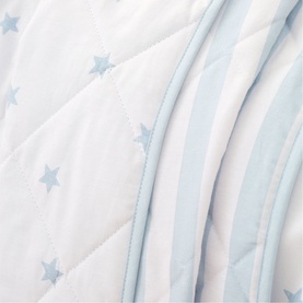Mini Stars and Stripes Bedspread Blue