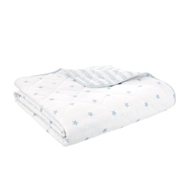 Mini Stars and Stripes Bedspread Blue