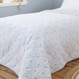 Mini Stars and Stripes Bedspread Blue