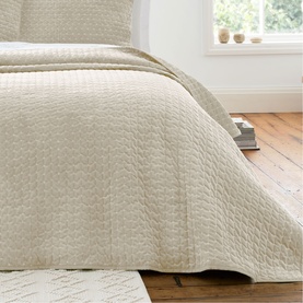 Attica Velvet Bedspread Natural