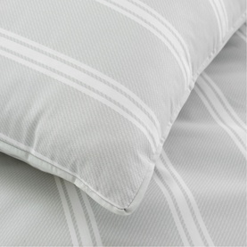 Ashford Stripe Duvet Set Silver