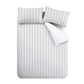 Ashford Stripe Duvet Set Silver