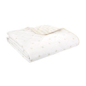 Mini Stars and Stripes Bedspread Natural