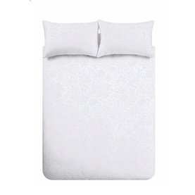 Fleur Matelasse Duvet Set White