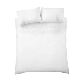Fleur Matelasse Duvet Set White