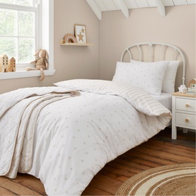 Mini Stars and Stripes Duvet Set Natural