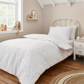 Mini Stars and Stripes Duvet Set Natural
