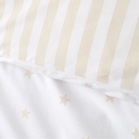 Mini Stars and Stripes Duvet Set Natural