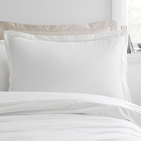 Oxford Lace Trim Duvet Set White