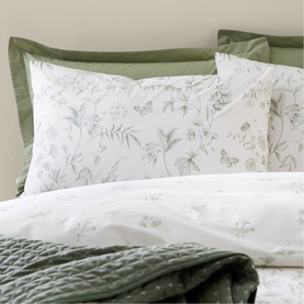 Thea Floral Duvet Set Green