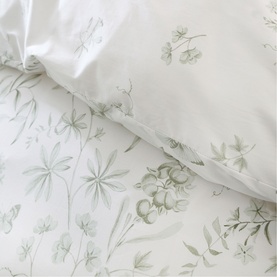 Thea Floral Duvet Set Green