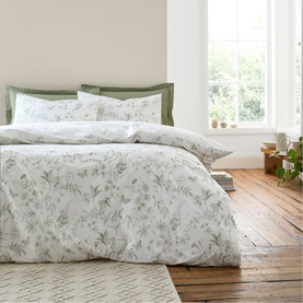Thea Floral Duvet Set Green