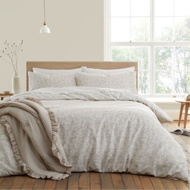 Shadow Leaves Duvet Set Natural