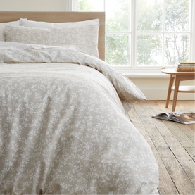 Shadow Leaves Duvet Set Natural