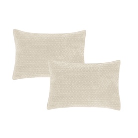Attica Velvet Standard Pillow Sham Pair Natural