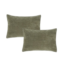 Attica Velvet Standard Pillow Sham Pair Green