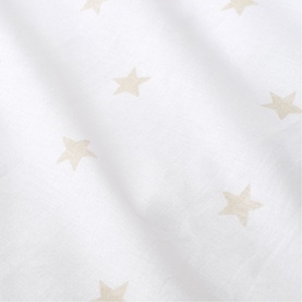 Mini Stars and Stripes Fitted Sheet Natural