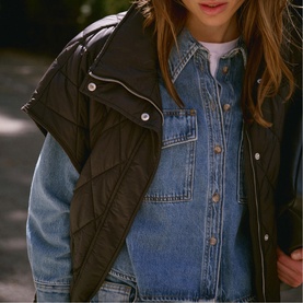 Oversized Quilted Gilet