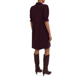 Candice Scalloped Mini Shirt Dress
