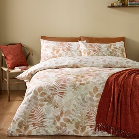 Autumn Leaves Duvet Set Natural