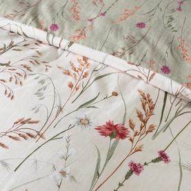 Brushed Grasmere Floral Duvet Set Green