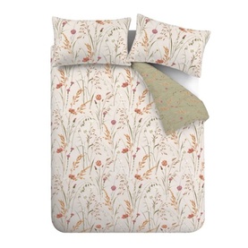 Brushed Grasmere Floral Duvet Set Green