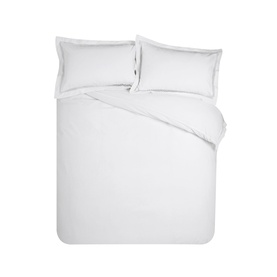 Classic Lattice Lace Duvet Set White
