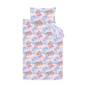 Candy Leaves Duvet Set Pink