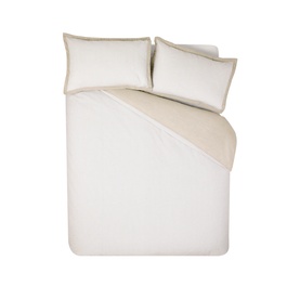 Oxford Pinstripe Duvet Set Natural