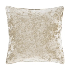 Crushed Velvet Cushion Natural