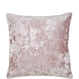 Crushed Velvet Cushion Blush