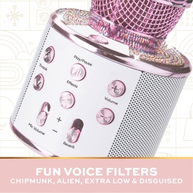 Bluetooth Karaoke Rhinestone Microphone