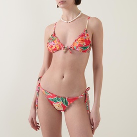 Floral Brazilian Bikini Bottoms