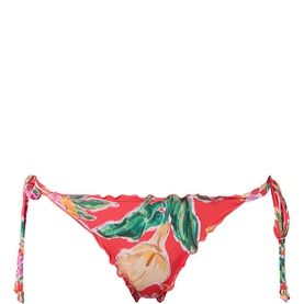 Floral Brazilian Bikini Bottoms