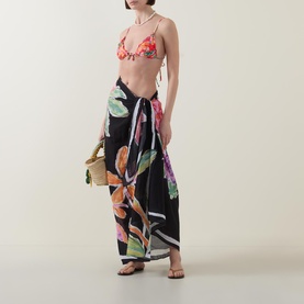 Floral Triangle Bikini Top
