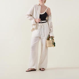Bandwave Belted One Piece Swimsuit