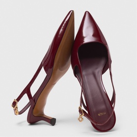 Patent Leather Slingback Pumps