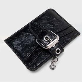 Miss M Distressed Leather Cardholder