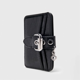 Miss M Distressed Leather Cardholder