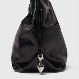 Miss M Leather Drawstring Shoulder Bag
