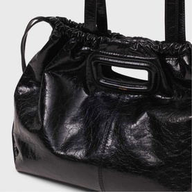 Miss M Leather Drawstring Shoulder Bag