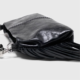 Miss M Distressed Leather Shoulder Bag