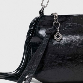 Miss M Distressed Leather Shoulder Bag